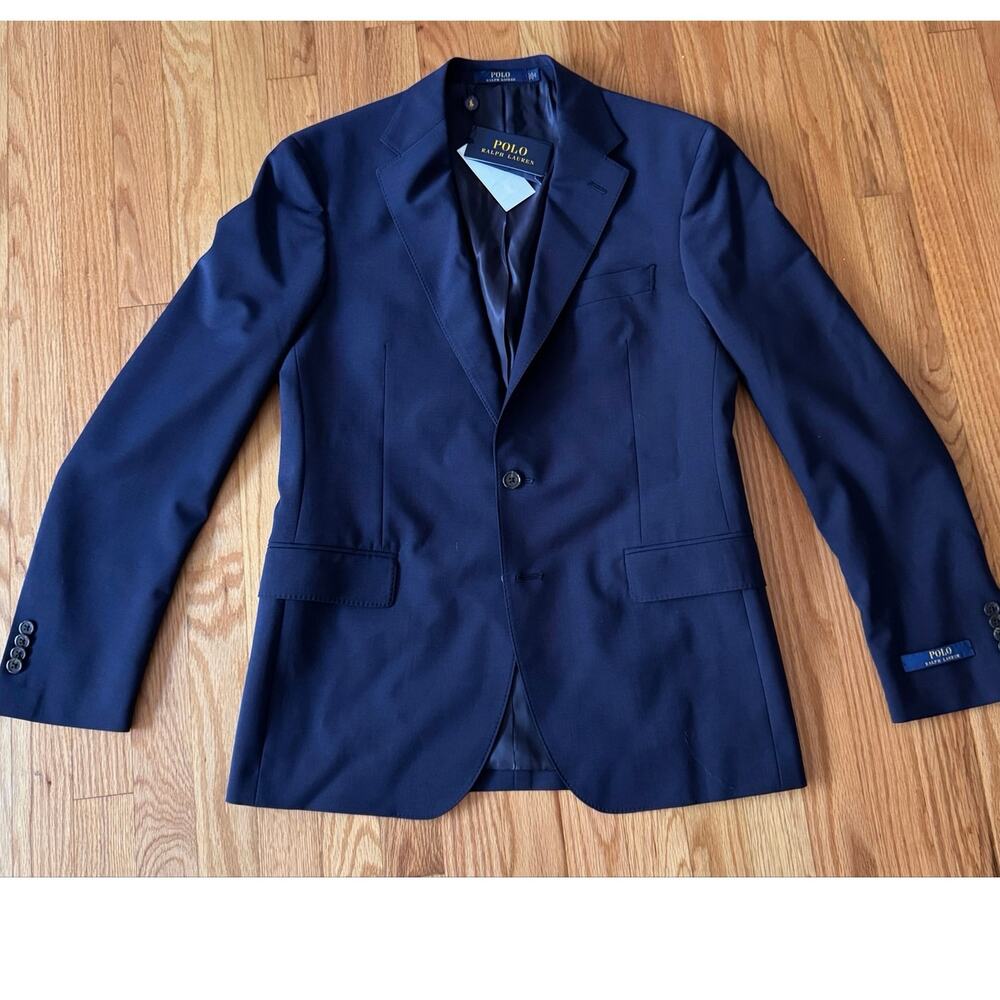Polo Ralph Lauren Modern Stretch Wool Blazer Navy NWT Medium